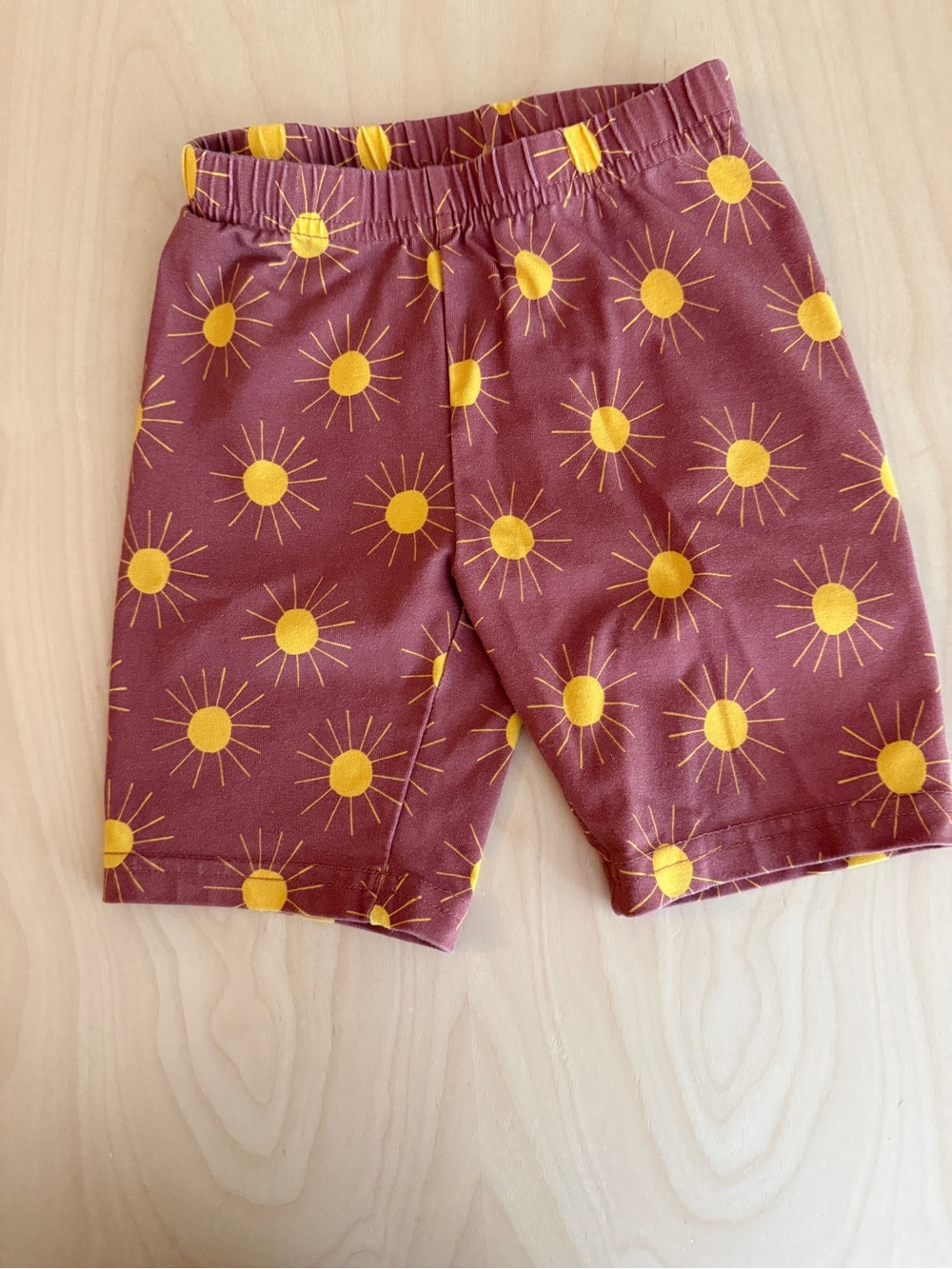 Hanna Andersson Brown Shorts with Yellow Sun Print